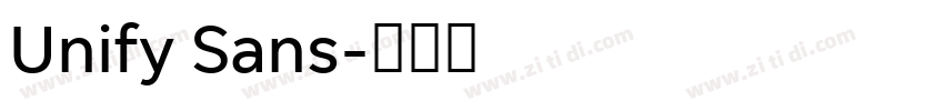 Unify Sans字体转换 Unify Sans字体转换